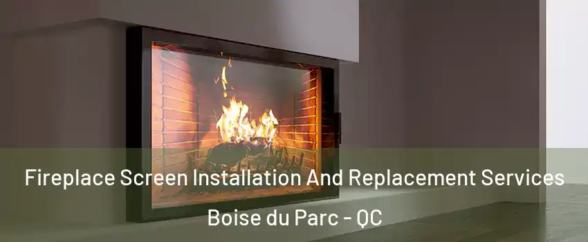 Fireplace Screen Installation And Replacement Services Boise du Parc - QC