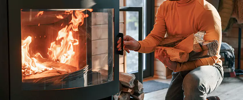 Residential Fireplace Ceramic Glass Installation in Blainville, QC