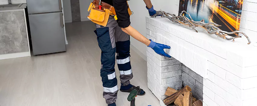 Outdoor Fireplace Restoration in Blainville, Quebec